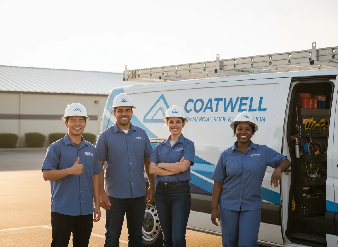 Commercial roof coating company in Kesley, IA